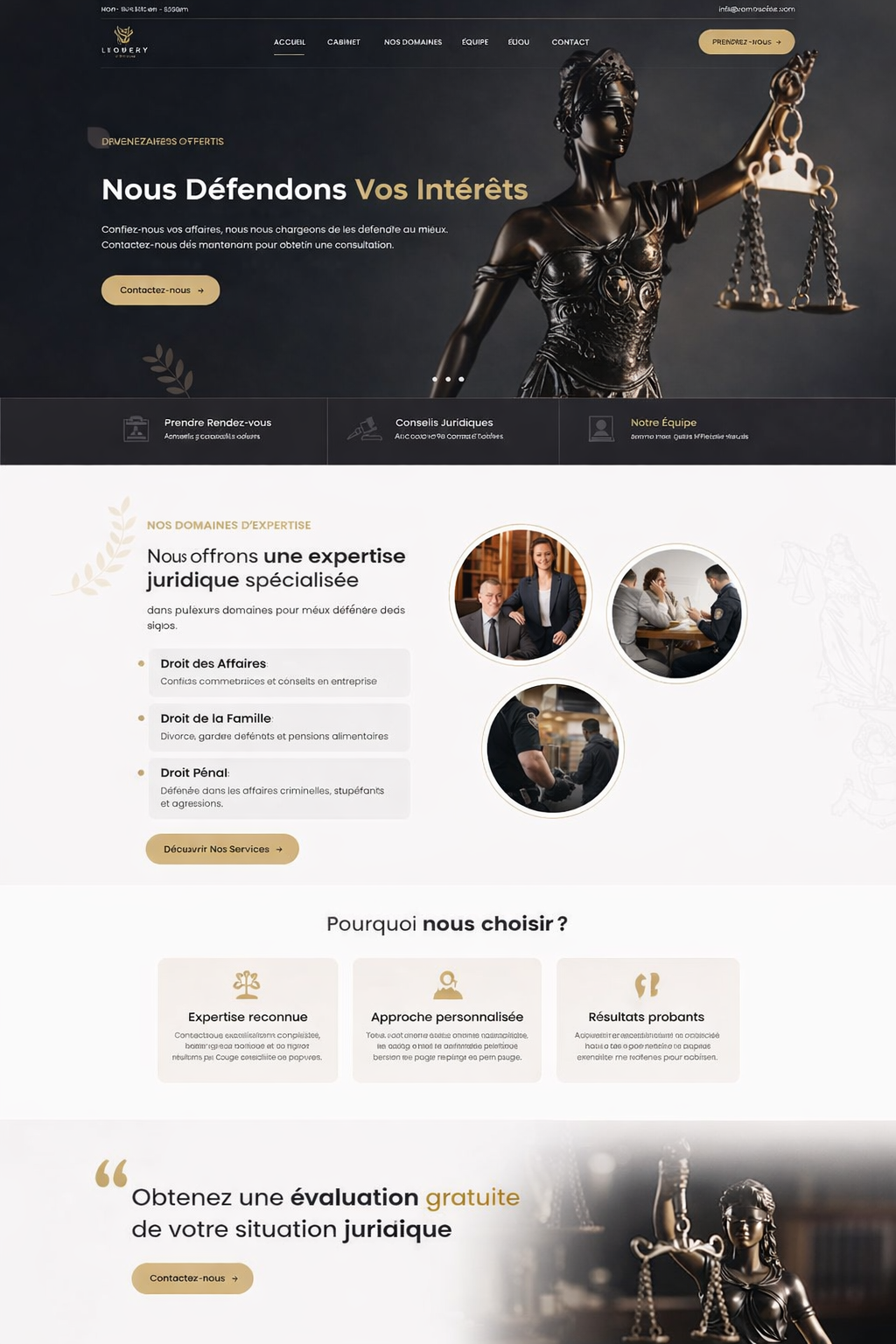 Site web développé pour les notaires et les offices